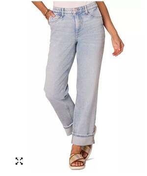 Liverpool Los Angeles High-Rise Straight Leg Jeans, Light Wash, Size S